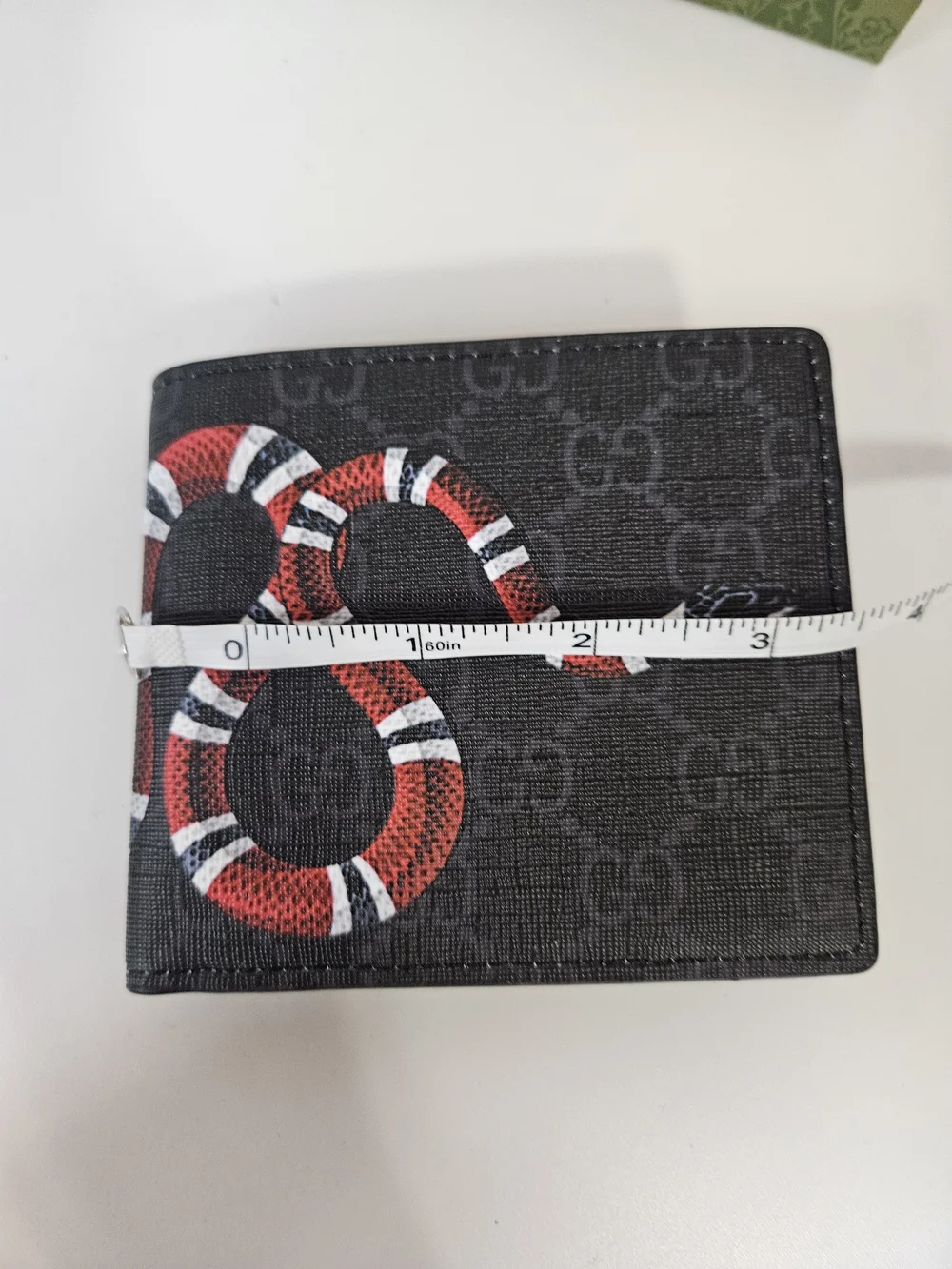 Black Kingsnake Canvas Bi-Fold Wallet